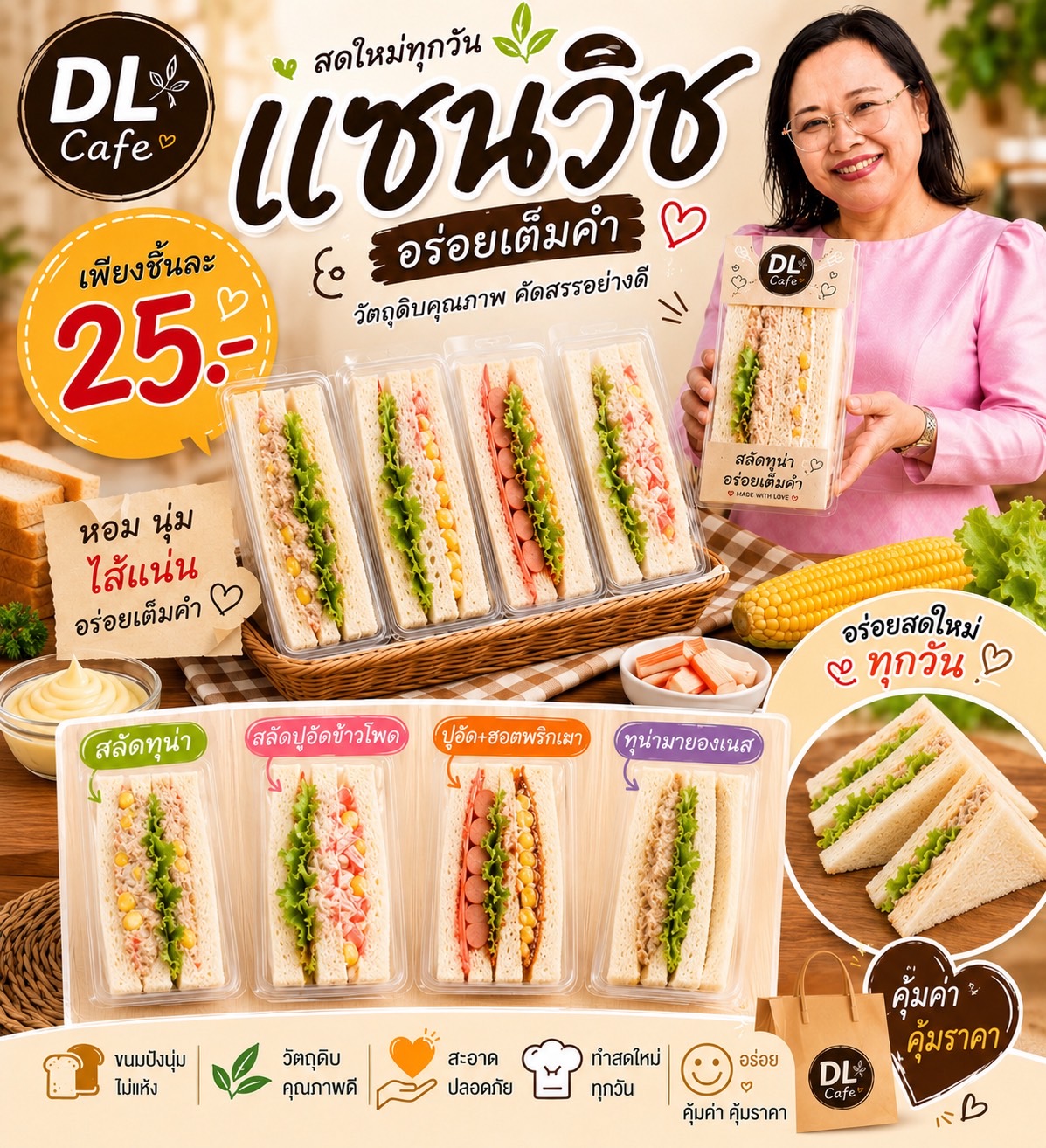 แซนวิซอร่อยเต็มคำ